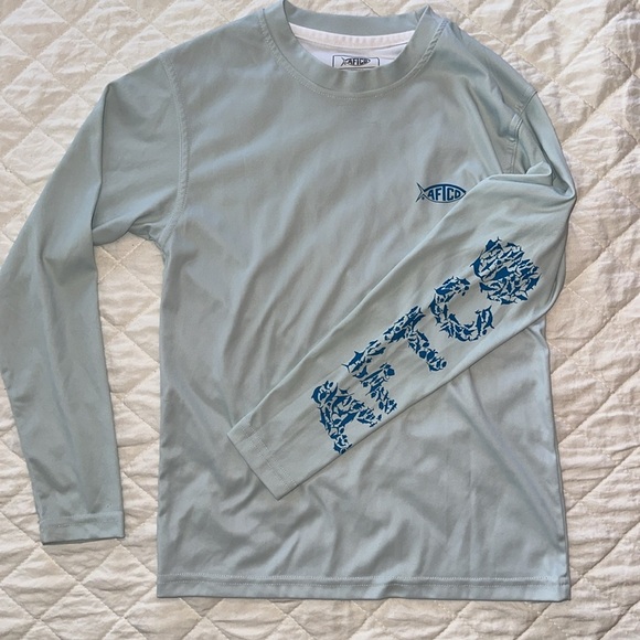 AFTCO Youth Jigfish Performance Long Sleeve Shirt Small - Picture 3 of 4